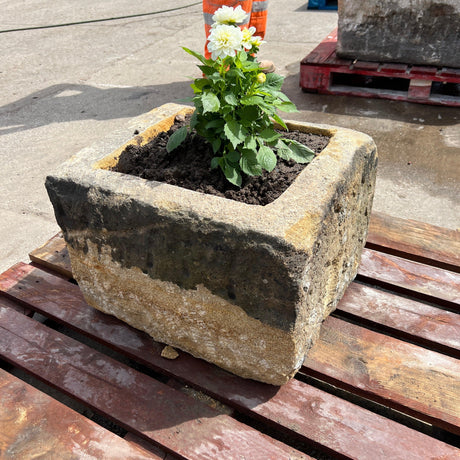 Reclaimed Stone Trough / Planter - No.13 - Reclaimed Brick Company