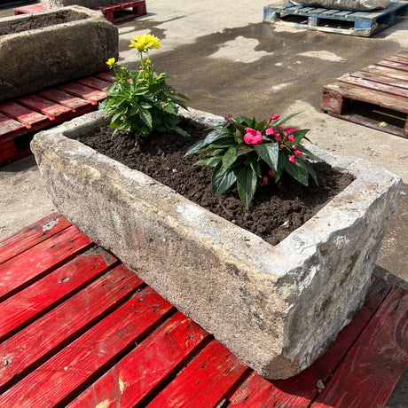 Reclaimed Stone Trough / Planter - No.14 - Reclaimed Brick Company