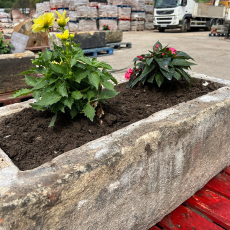 Reclaimed Stone Trough / Planter - No.14 - Reclaimed Brick Company