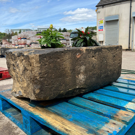 Reclaimed Stone Trough / Planter - No.15 - Reclaimed Brick Company