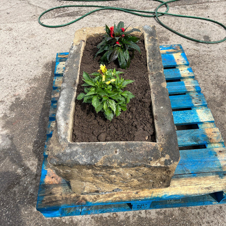 Reclaimed Stone Trough / Planter - No.15 - Reclaimed Brick Company