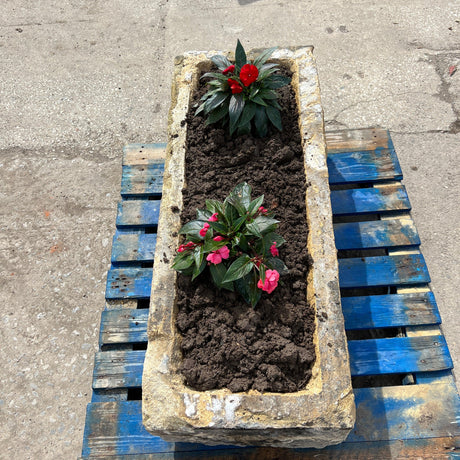 Reclaimed Stone Trough / Planter - No.16 - Reclaimed Brick Company