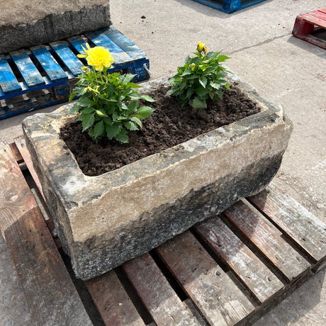 Reclaimed Stone Trough / Planter - No.17 - Reclaimed Brick Company