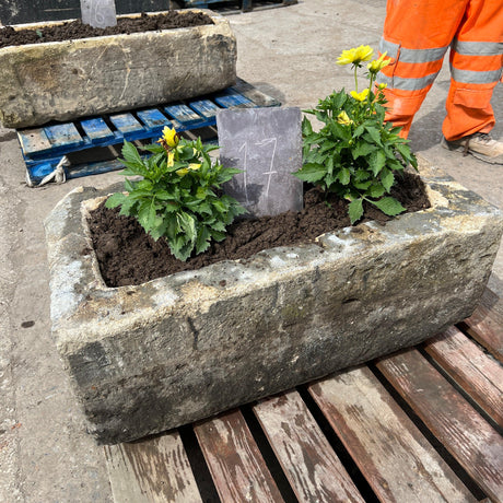 Reclaimed Stone Trough / Planter - No.17 - Reclaimed Brick Company