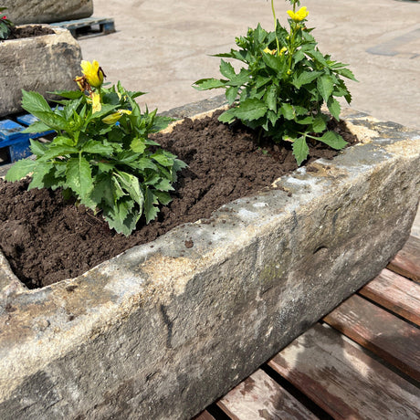 Reclaimed Stone Trough / Planter - No.17 - Reclaimed Brick Company