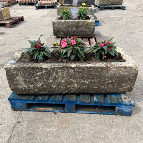 Reclaimed Stone Trough / Planter - No.18 - Reclaimed Brick Company