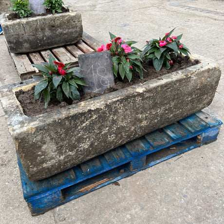 Reclaimed Stone Trough / Planter - No.18 - Reclaimed Brick Company