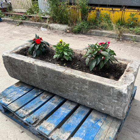 Reclaimed Stone Trough / Planter - No. 2 - Reclaimed Brick Company