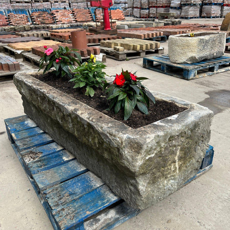 Reclaimed Stone Trough / Planter - No. 2 - Reclaimed Brick Company