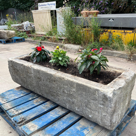 Reclaimed Stone Trough / Planter - No. 2 - Reclaimed Brick Company