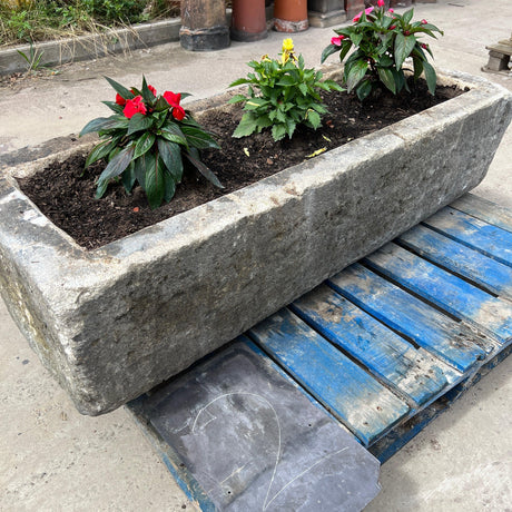 Reclaimed Stone Trough / Planter - No. 2 - Reclaimed Brick Company