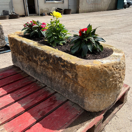 Reclaimed Stone Trough / Planter - No. 3 - Reclaimed Brick Company