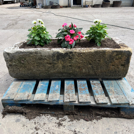 Reclaimed Stone Trough / Planter - No. 4 - Reclaimed Brick Company