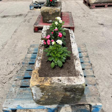 Reclaimed Stone Trough / Planter - No. 4 - Reclaimed Brick Company