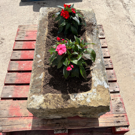 Reclaimed Stone Trough / Planter - No. 5 - Reclaimed Brick Company