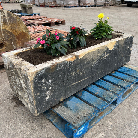 Reclaimed Stone Trough / Planter - No. 7 - Reclaimed Brick Company