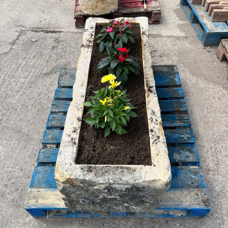 Reclaimed Stone Trough / Planter - No. 7 - Reclaimed Brick Company