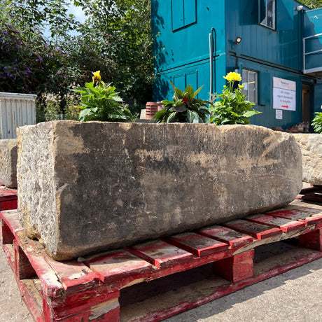 Reclaimed Stone Trough / Planter - No. 8 - Reclaimed Brick Company