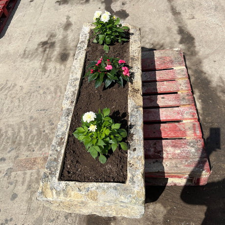 Reclaimed Stone Trough / Planter - No.9 - Reclaimed Brick Company