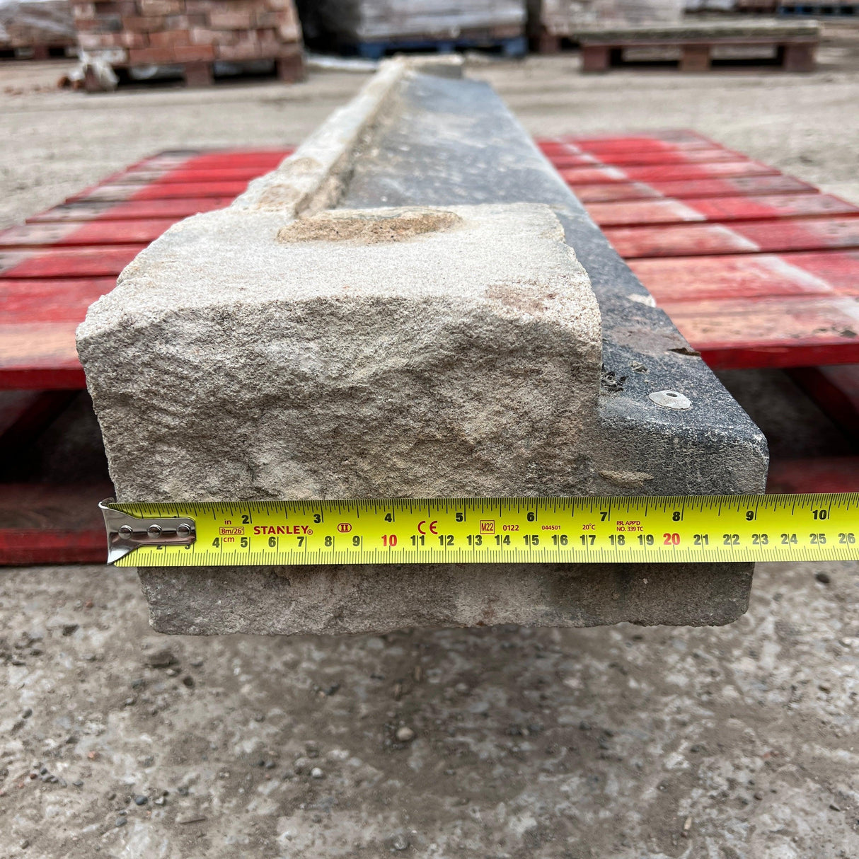 23cm Reclaimed Stone Window Sill - Reclaimed Brick Company
