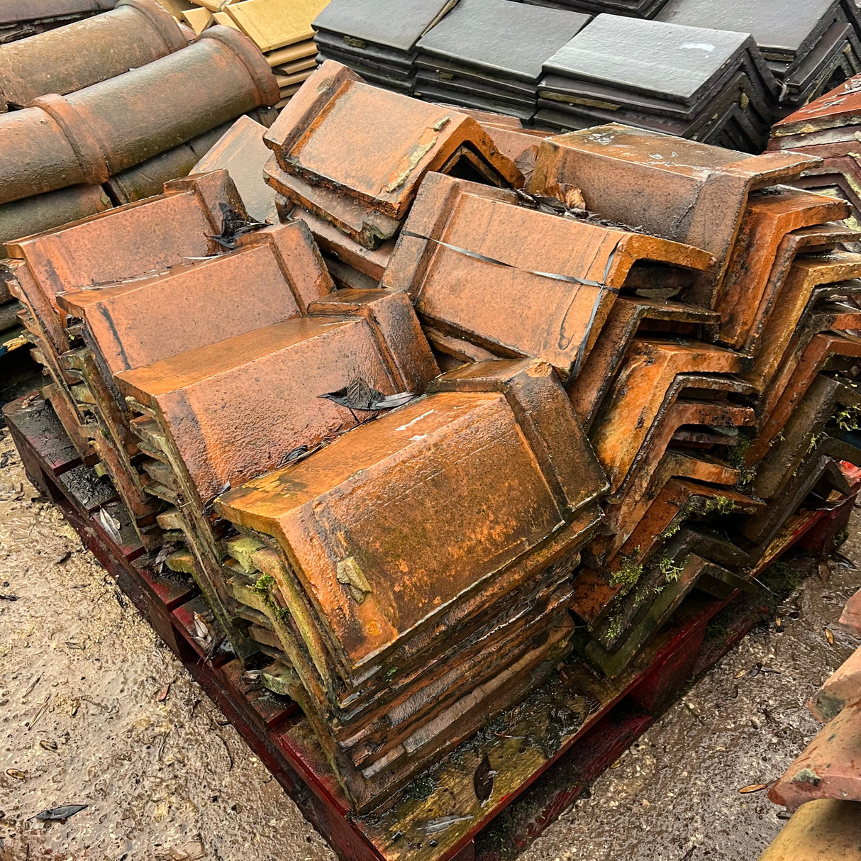 Reclaimed Triangle Ridge Tile - Job Lot of 80 - Reclaimed Brick Company