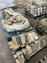 Reclaimed Triangle Stone Coping - Job Lot - Reclaimed Brick Company