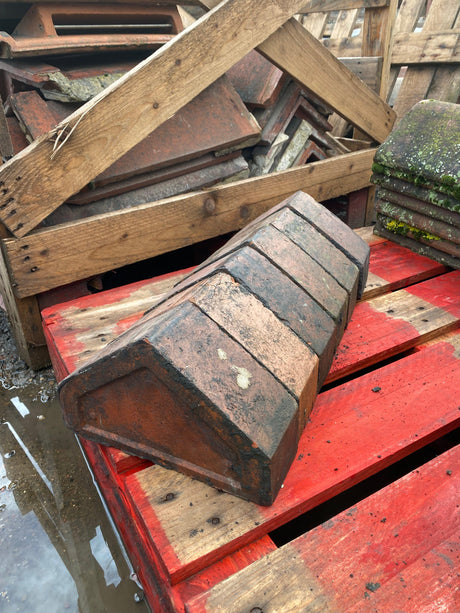 Reclaimed Triangle Wall Coping Bricks - Batch of 59