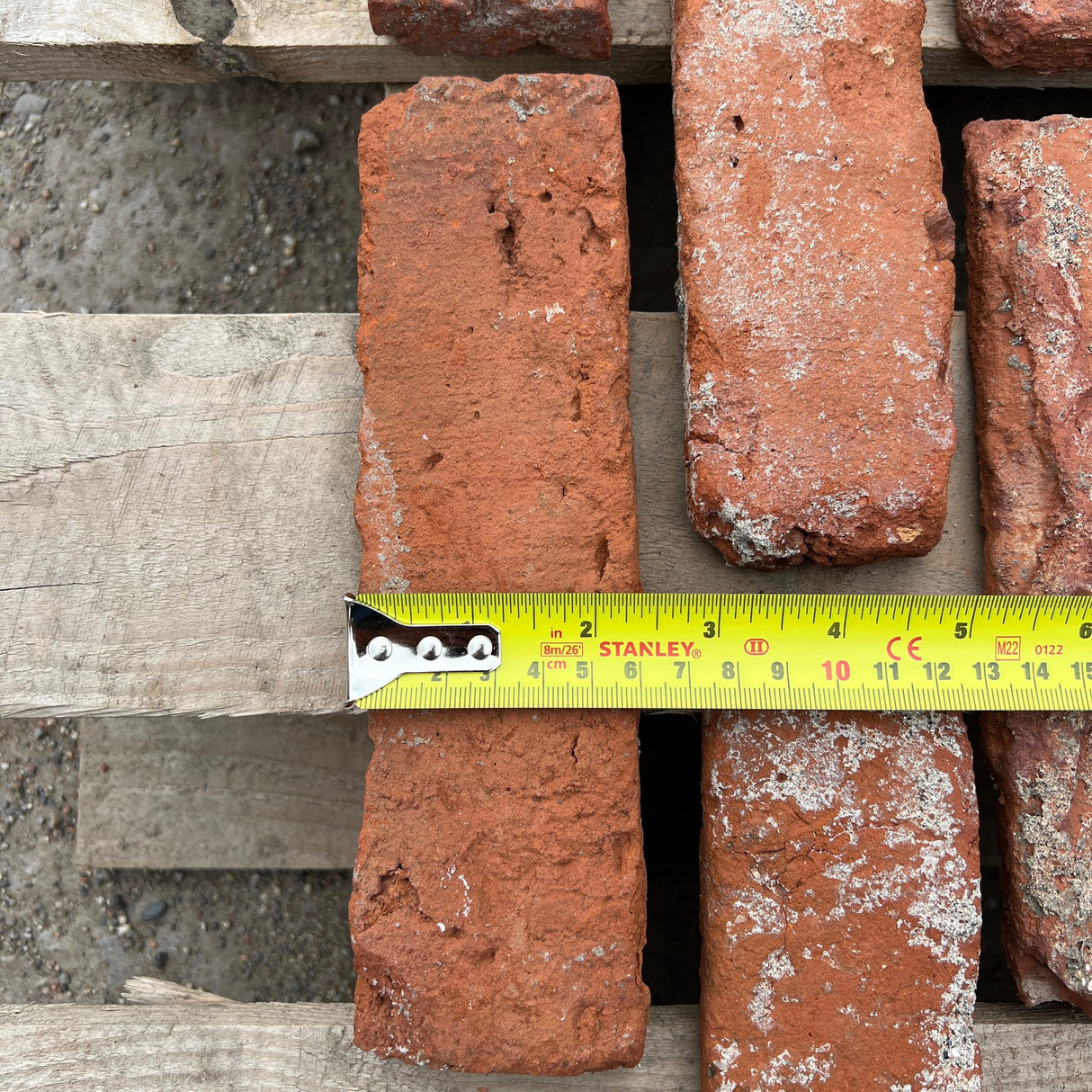 Reclaimed Tudor Handmade Brick Slip / Tile - Cut From Real Reclaimed Bricks - Reclaimed Brick Company