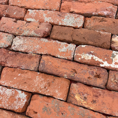 Reclaimed Tudor Handmade Brick Slip / Tile - Cut From Real Reclaimed Bricks - Reclaimed Brick Company