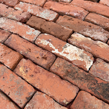 Reclaimed Tudor Handmade Brick Slip / Tile - Cut From Real Reclaimed Bricks - Reclaimed Brick Company