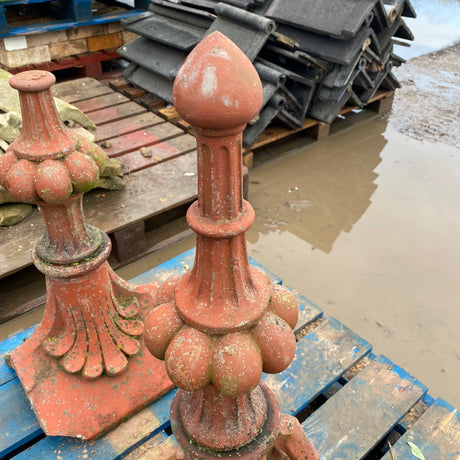 Reclaimed Victorian Clay Spike Finial (Set of 3) - Reclaimed Brick Company