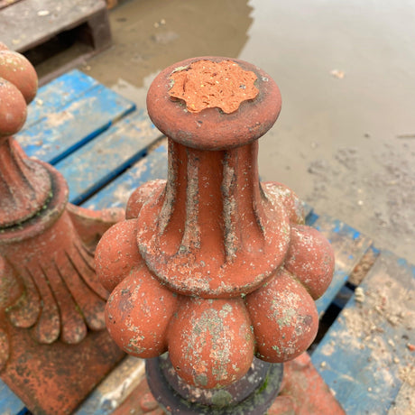 Reclaimed Victorian Clay Spike Finial (Set of 3) - Reclaimed Brick Company