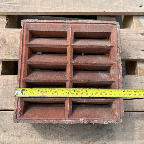 Imperial Orange Clay Double Air Brick Vent - 10 Hole - Reclaimed Brick Company