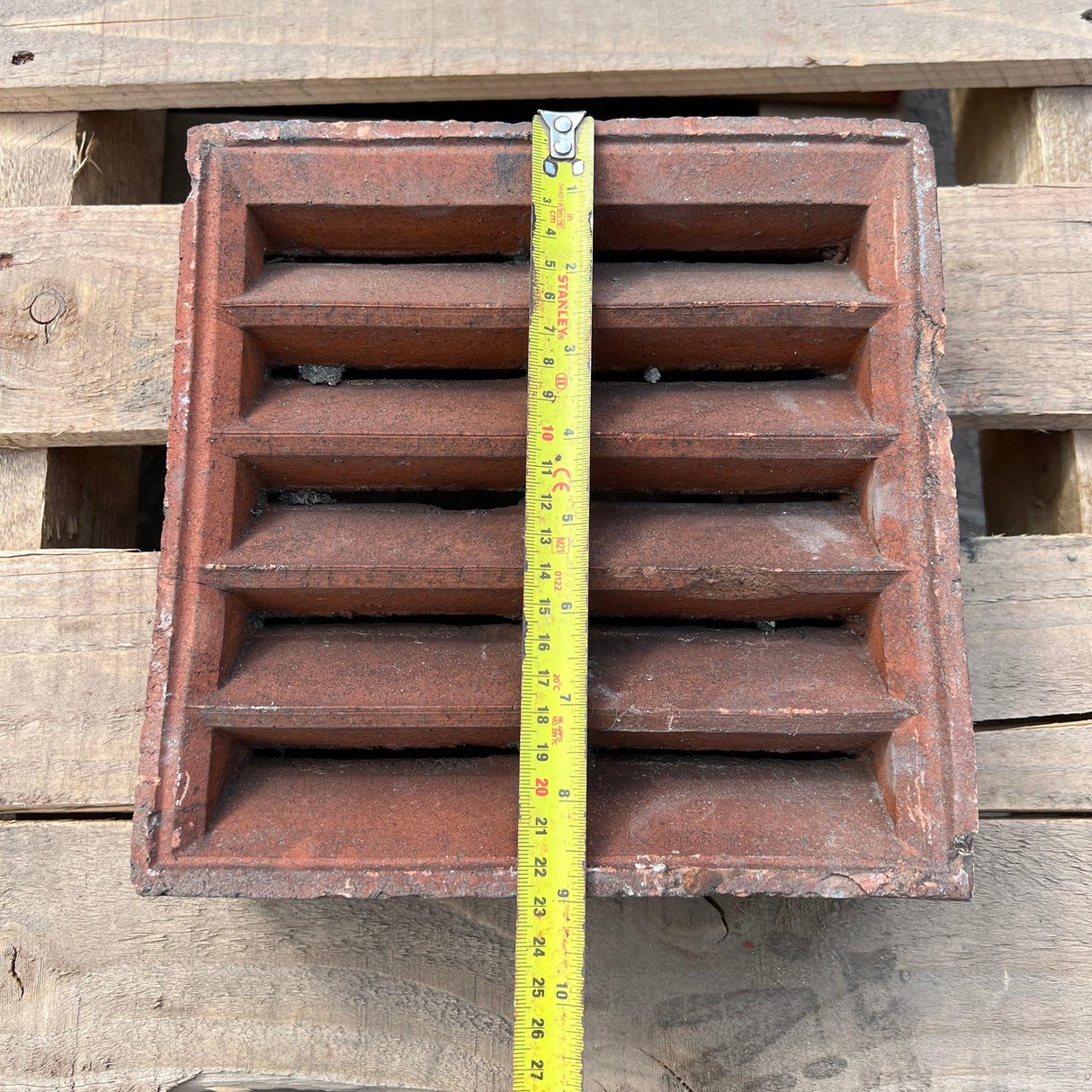 Reclaimed Victorian Imperial Clay Double Air Brick Vent - 10 Hole - Reclaimed Brick Company