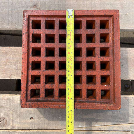 Victorian Imperial Red Clay Double Air Brick Vent - 36 Hole - Reclaimed Brick Company