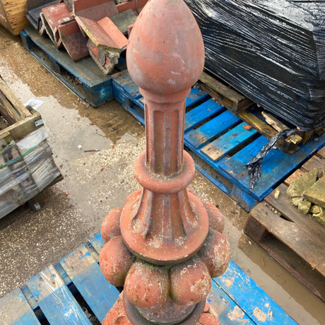 Reclaimed Victorian Tall Clay Spike Finial (Set of 2) - Reclaimed Brick Company