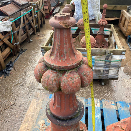 Reclaimed Victorian Tall Clay Spike Finial (Set of 2) - Reclaimed Brick Company