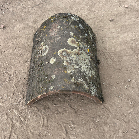 Reclaimed Weathered Hogback Clay Ridge Roof Tile