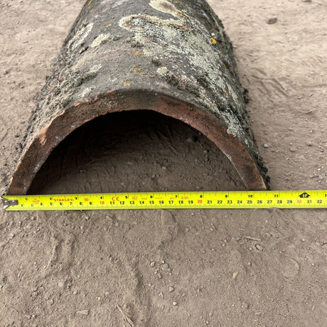Reclaimed Weathered Hogback Clay Ridge Roof Tile