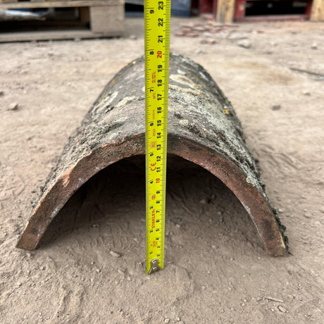 Reclaimed Weathered Hogback Clay Ridge Roof Tile