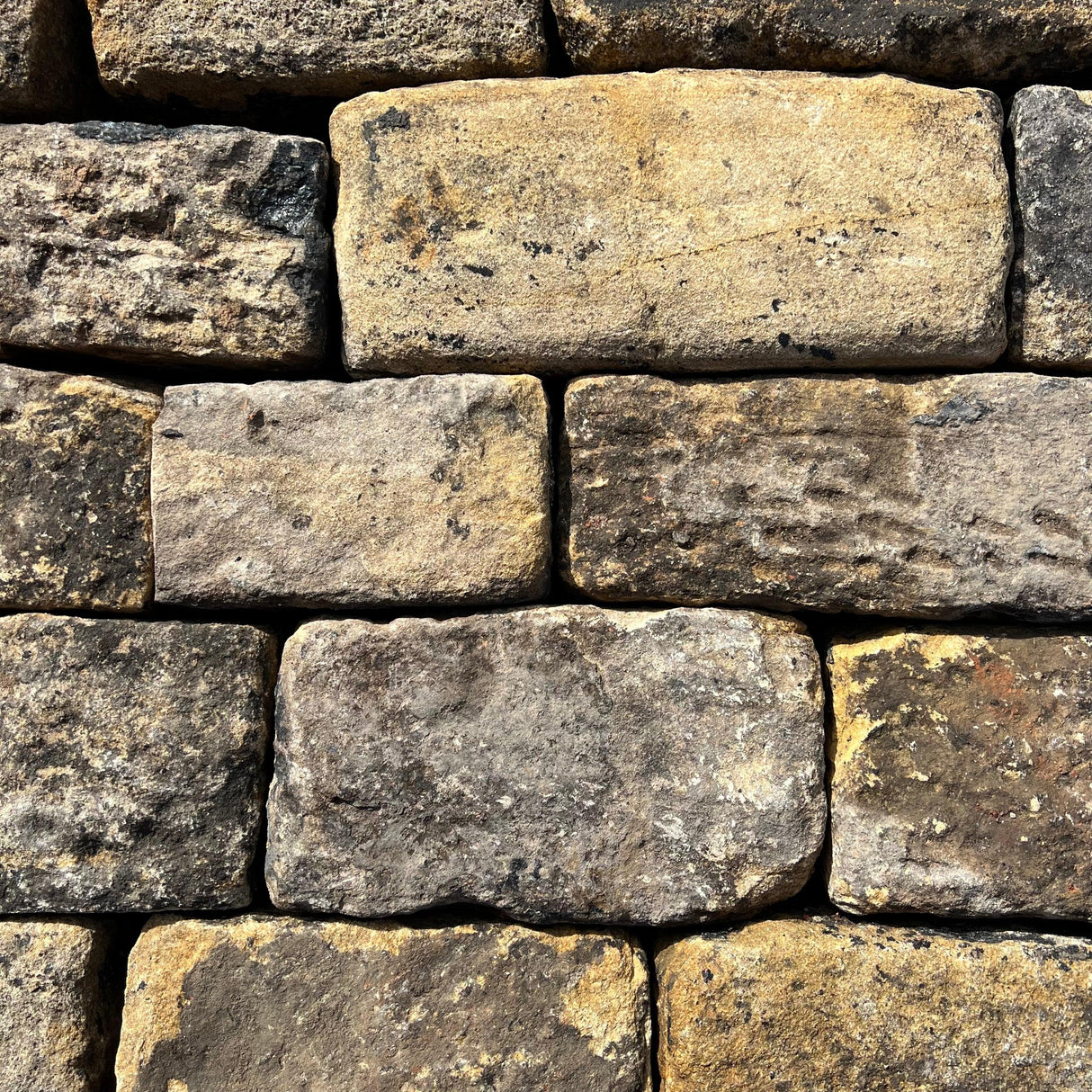 Reclaimed Weathered Face Building Stone - Dressed & Backed off - Reclaimed Brick Company