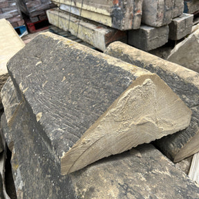 Reclaimed Weathered Stone Triangle Wall Coping - Job Lot - Reclaimed Brick Company