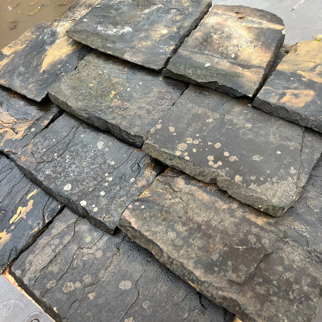 Reclaimed Weathered York Stone Roof Slate / Tile - Reclaimed Brick Company