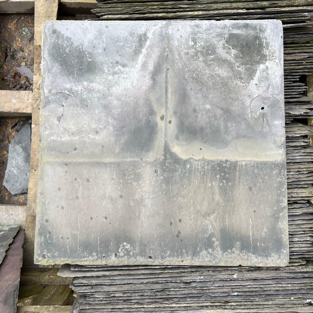 Reclaimed Welsh Blue 14” x 14” Roofing Slate - Each - Reclaimed Brick Company