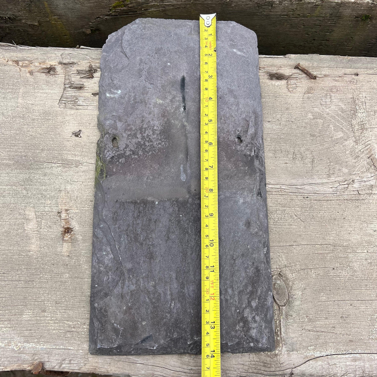 Reclaimed Welsh Blue 14” x 7” Roofing Slate - Each - Reclaimed Brick Company