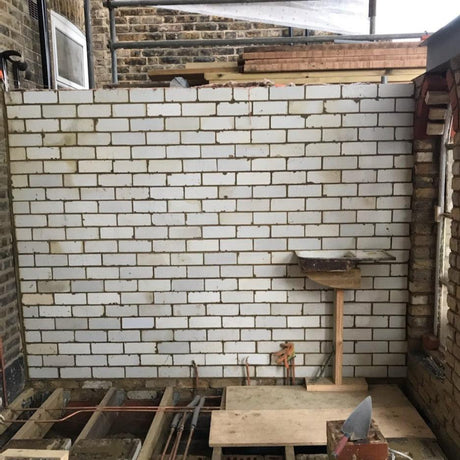 Imperial Reclaimed White Glazed Brick - Reclaimed Brick Company