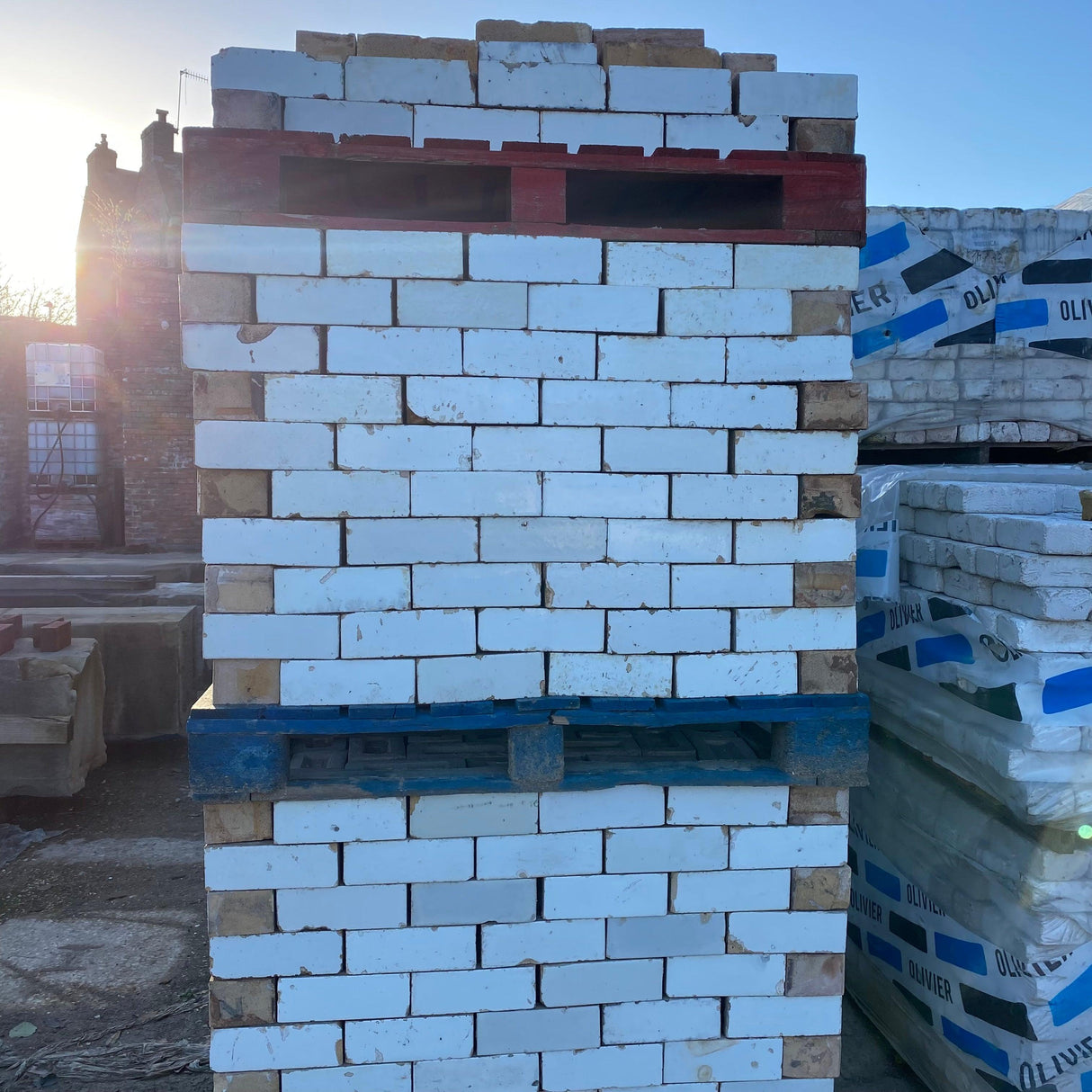 Reclaimed White Glazed Brick - Reclaimed Brick Company