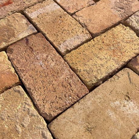 Reclaimed Yellow Clay Paving Bricks | Pack of 250 Bricks | Free Delivery - Reclaimed Brick Company