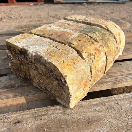 Reclaimed Yellow Handmade Single Bullnose Bricks - Reclaimed Brick Company