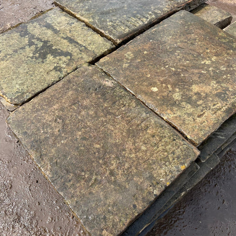 Reclaimed York Stone Flags - Per SQM - Reclaimed Brick Company